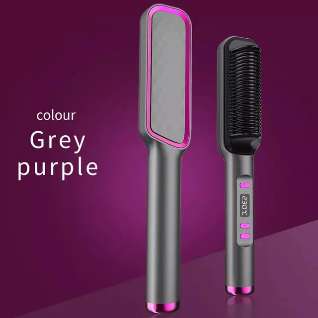 Electric Heat Comb Straightener Curler